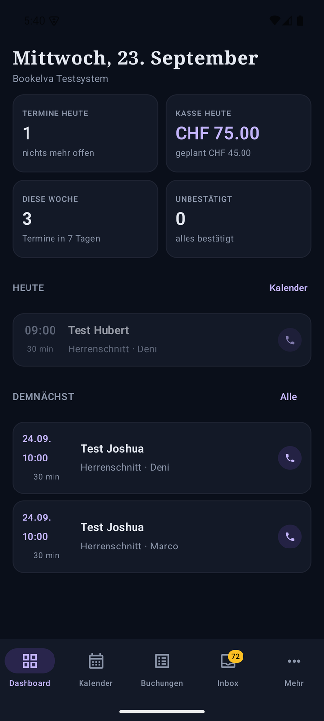 Bookelva Admin für Android